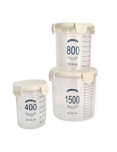 Hermetico Red. X3  Plasticos C/tapa Y Traba 249864 Pk01