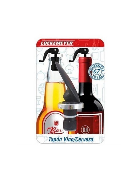 Tapon P/botella Vino/cerveza Silicona C/traba Loekemeyer 575 Lkr02