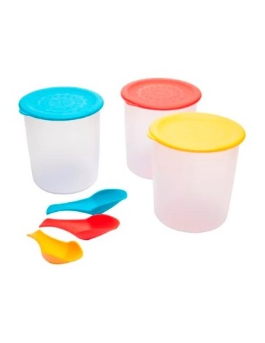 Hermetico Red 1lts T/color Pastel C/cuchara Dol01