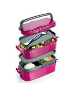 Hermetico Rect. Fit 4 Compartimientos 520ml/230ml Rect. 8077 Sie01