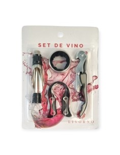 Set De Vino X5 En Blister 200328 Liv01