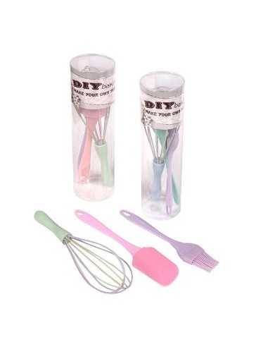 Set Reposteria Espatula+pincel+batidor Pastel 103578 Dsa01