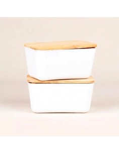 Hermetico X2 500 Ml T/madera Bamboo 03148 Sf01