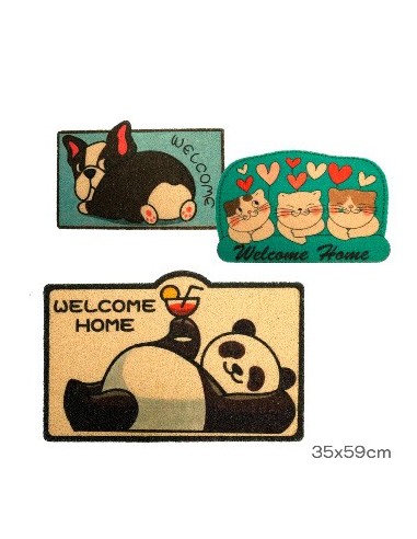 Felpudo Bano 40x60 Pvc Animales Mod. Surt 52963 -52962tar02