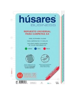 Repuesto A4 120hjs Rayado Margen Color 6108 Husares Rch01