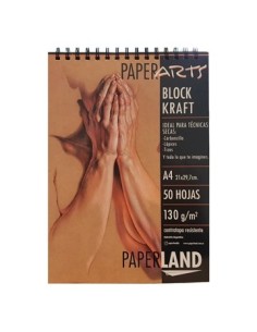 Block Kraft A4 C/esp. X50hjs 130grs Paperarts 82.10.20.4.6 Pap01