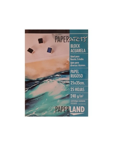Block Acuarela Rugoso 25x35 25hjs 240grs Paperarts 81.20.10.25.6 Pap01