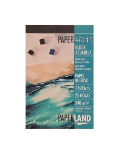 Block Acuarela Rugoso 17x25 25hjs 240grs Paperarts 81.20.10.17.6 Pap01