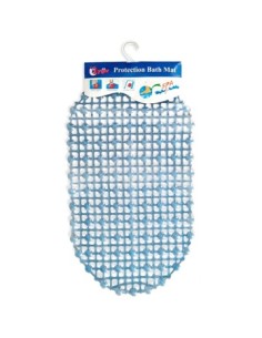 Alfombra Banera 37x67 Bolitas Transp. Oval Col. 57911018 Cr02