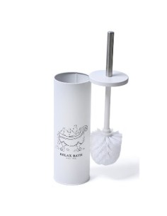 Escobilla P/bano 27cm Metal Color C/frase Cl1040b-cl1040l Ind01