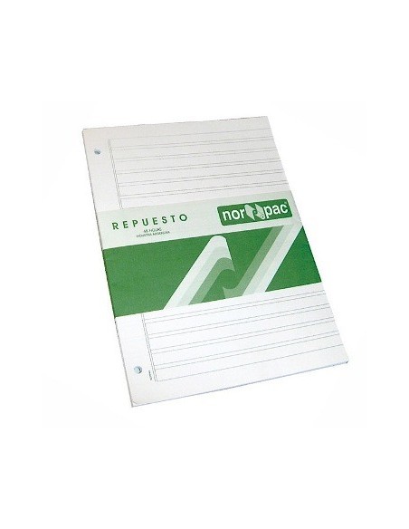 Repuesto Caligrafia 2 Rayas 48hojas 650 Nor-pac (b10)