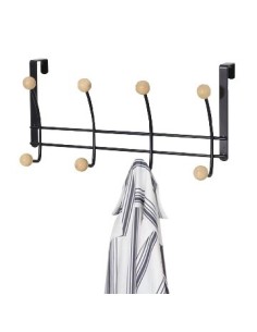 Perchero Puerta 4 Ganchos Negro 57916310 Cr02