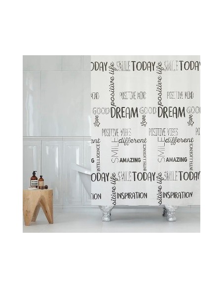 Cortina Bano Poliester Duo 180x180 C/protector 530014/530022 Dib01 (b24)