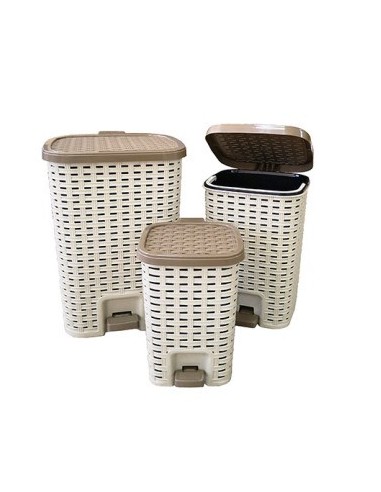 Recipiente Residuos 5lt Plast. Trama Pedal 57913632 Cr02