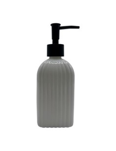 Dispenser Jabon Liq Bco Acanalado C/tapa Negra Jc-400 Cds