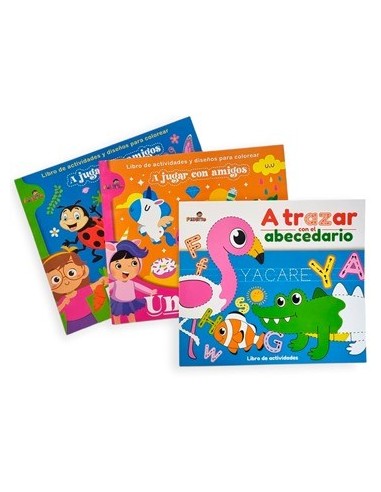 Libro Para Colorear 21x23x48 Unicornios - La Granja - A Trazar Con El Abc 414000 460004 476005 Pedrito