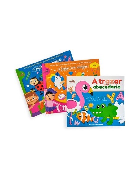 Libro Para Colorear 21x23x48 Unicornios - La Granja - A Trazar Con El Abc 414000 460004 476005 Pedrito