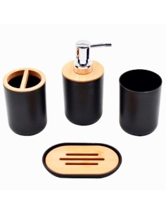 Set Bano X4pzas Redondo Raya C/bamboo 203553 Liv01