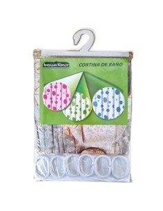 Cortina Bano Eva Ecologico 180x180cm Aj1385/aj1386/1387/1384/1377/1385/1380 Ind01