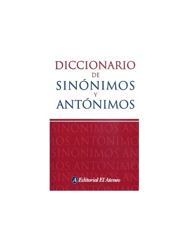 Diccionario Sinonimos Antonimos Ateneo 1970 (b12)