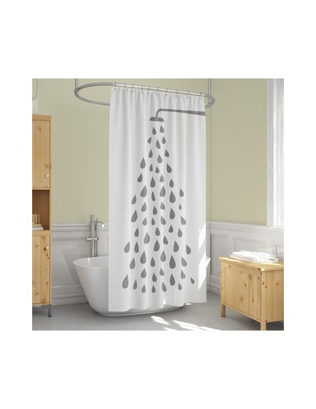 Cortina Bano Algodon Estampada 1 80mts 6400-99 Vh01