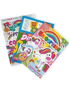 Libro Para Jugar + Poster Unicornio/frases/dibujo Pedrito