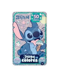 Libro P/pintar Juega Y Colorea + 50 Stickers Y Crayones En Bolsa 6275 Ev01