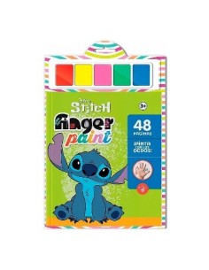 Libro P/pintar Con Los Dedos Stitch 48 Paginas 6304 6369 Ev01