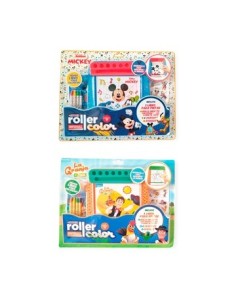 Libro P/pintar C/rollo De Papel + 4 Crayones + Stickers Avengers/la Granja/mickey 5979/5980/6098 Ev01
