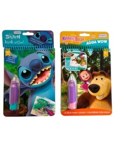 Libro Agua Wow Stitch/masha/zootopia Dzo01245 Ama02900 Dmd00146 Tap02