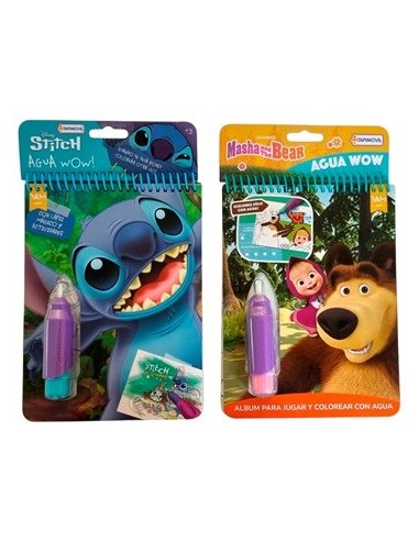 Libro Agua Wow Stitch/masha/zootopia Dzo01245 Ama02900 Dmd00146 Tap02