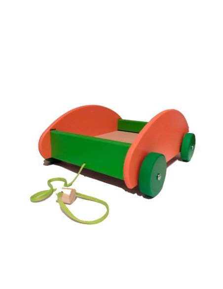 Carrito Juguetero Madera Color A-004 Kur01