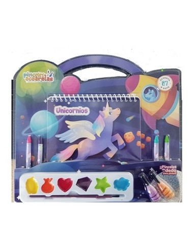 Libro Pinceles Y Acuarela Unicornio-dinosaurio-princesa Blister 0002 Och01
