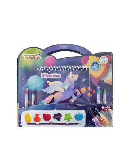 Libro Pinceles Y Acuarela Unicornio-dinosaurio-princesa Blister 0002 Och01