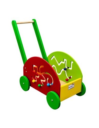 Carro Caminador Madera C/actividades Pasitos A-009 Kur01