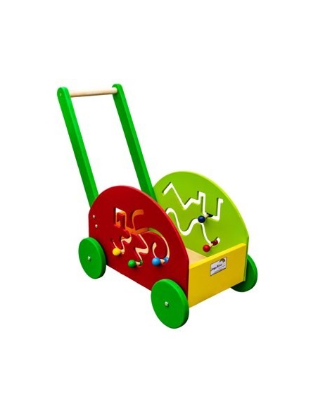 Carro Caminador Madera C/actividades Pasitos A-009 Kur01