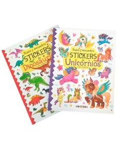 Libro Busco Y Encuentro Stickers Dino-unicornio 936-938 Arte01