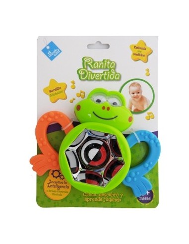 Sonajero Bichito Divertido C/ Mordillo Y Espejo 6633 6634 Fibro