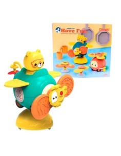 Avion 12cm C/muneco A Friccion C/ventosa Y Mordillo En Caja 26235 Col01