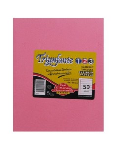 Cuaderno  19x24cm 50hj T/d Ray Arana Rosa 440120 Triunfante 123 Tec02 (b5)