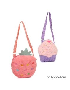 Morral 16x16cm Peluche Frutas/cupcake 52569 Tar02