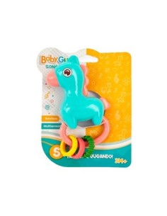 Sonajero Caballo C/3 Anillos Blister Babygus 55183 Seb01