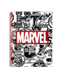 Cuaderno A4 Rayado X 80hj T/semi Rigida Marvel 1208208 Moo01 Ori02