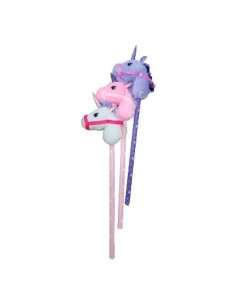Cabeza Caballo/unicornio Peluche C/palo Y Musica 140-0014/tw-2202/tw-2201 Fay01