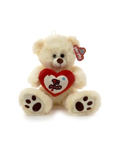 Osos 24cm Sentado C/corazon Patas Con Marca 4118 Phi Phi (e)