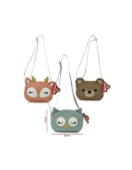 Cartera 23x16 Peluche Animales 8182 Phi Phi