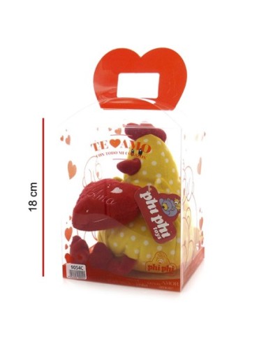 Animal 20cm C/corazon En Caja Pvc 9054c 3992c Phi Phi (e)