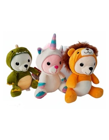 Animales 20cm C/capucha 80038/13661/13659 Wd02