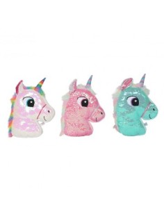 Unicornio 48cm Cabeza C/lentejuelas Wt206r 80169 Wd02