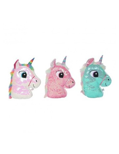 Unicornio 48cm Cabeza C/lentejuelas Wt206r 80169 Wd02
